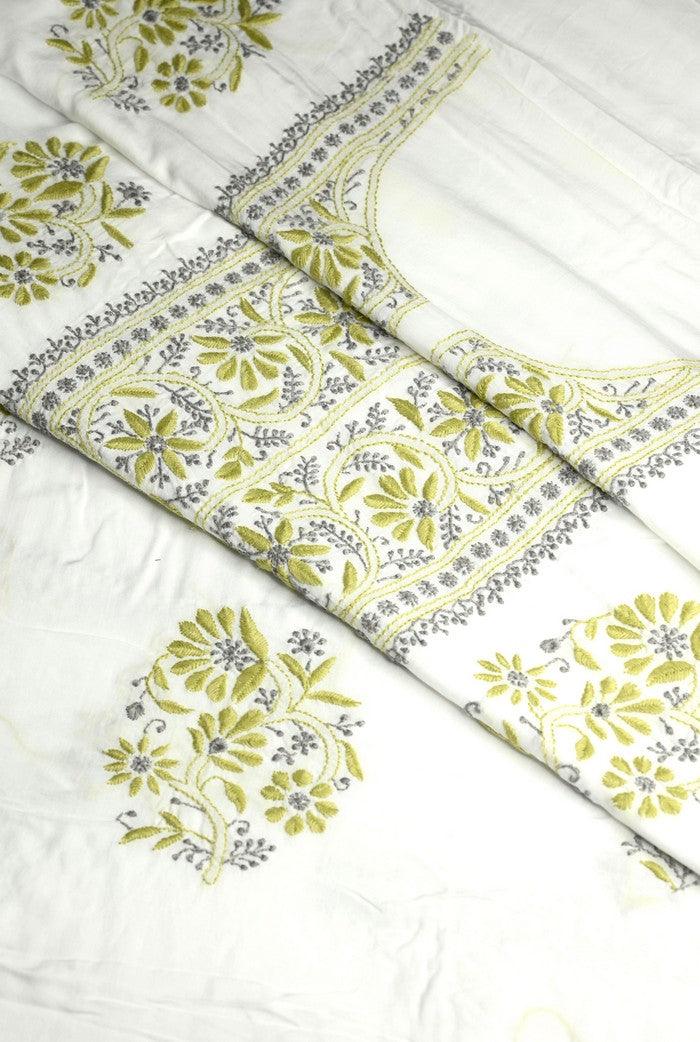 Chikankari Modal Cotton Suit - Adah Chikankari