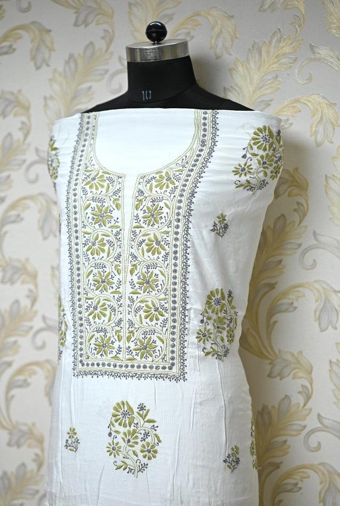Chikankari Modal Cotton Suit - Adah Chikankari