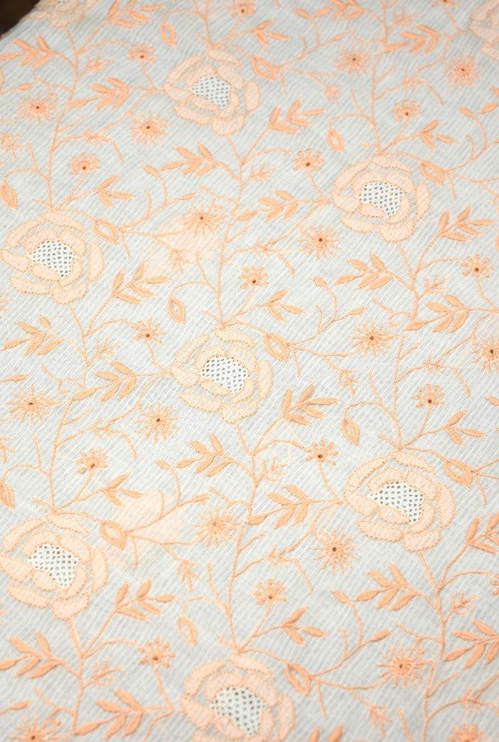 Chikankari Maheshwari Cotton Set ( Do Taar ) - Adah Chikankari