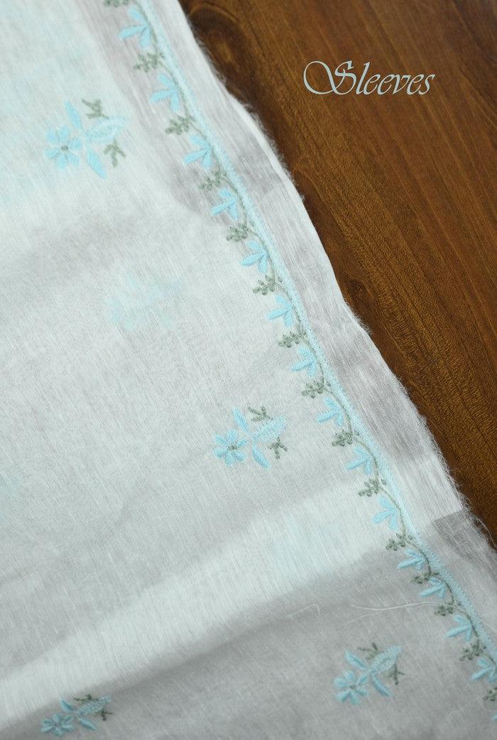 Chikankari Linen Suit ( Do Taar ) - Adah Chikankari