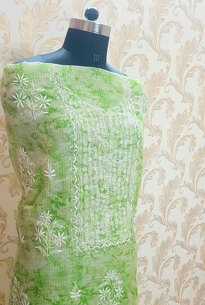 Chikankari Kota Suit ( 2 Piece ) - Adah Chikankari