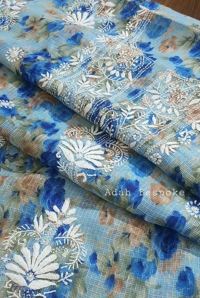 Chikankari Kota Suit ( 2 Piece ) - Adah Chikankari