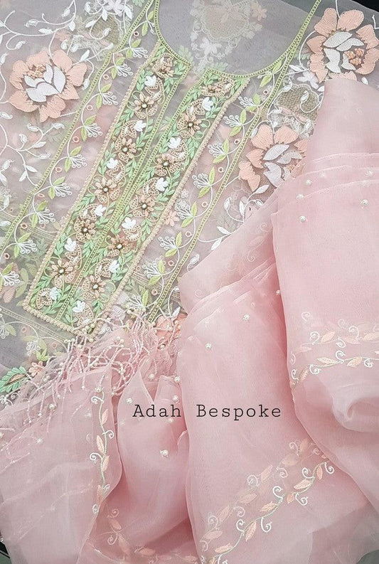 Chikankari Pure Organza Suit