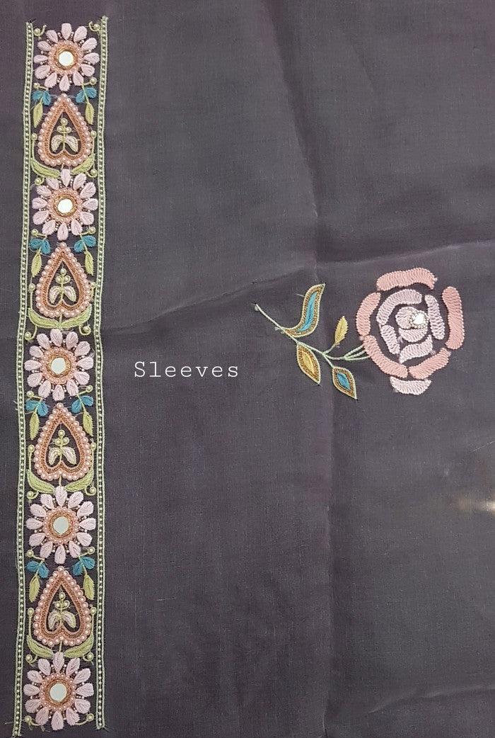 Chikankari Designer Organza Suit - Adah Chikankari