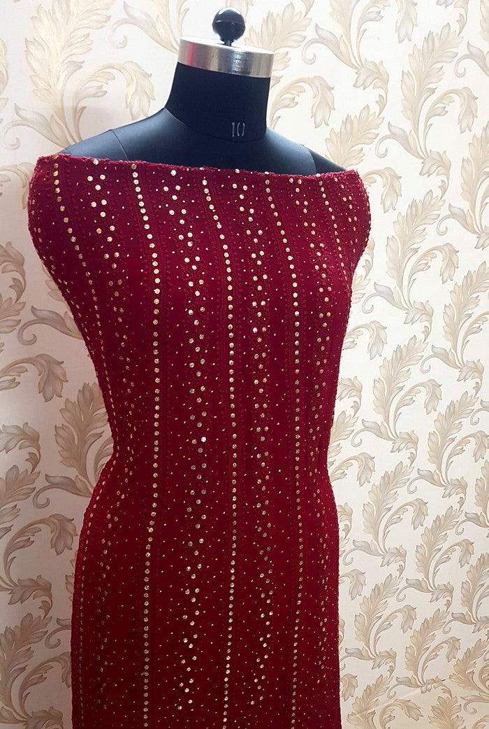 Chikankari Georgette Anarkali ( Semi Stitched ) - Adah Chikankari