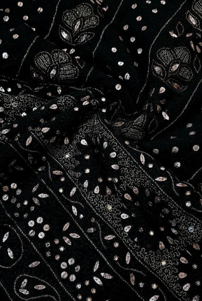 Chikankari Viscose Georgette Suit ( Gotta Patti ) - Adah Chikankari