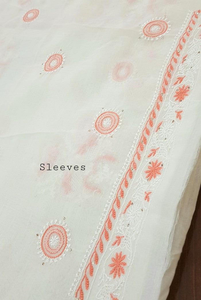 Chikankari Mul Chanderi Designer Suit - Adah Chikankari