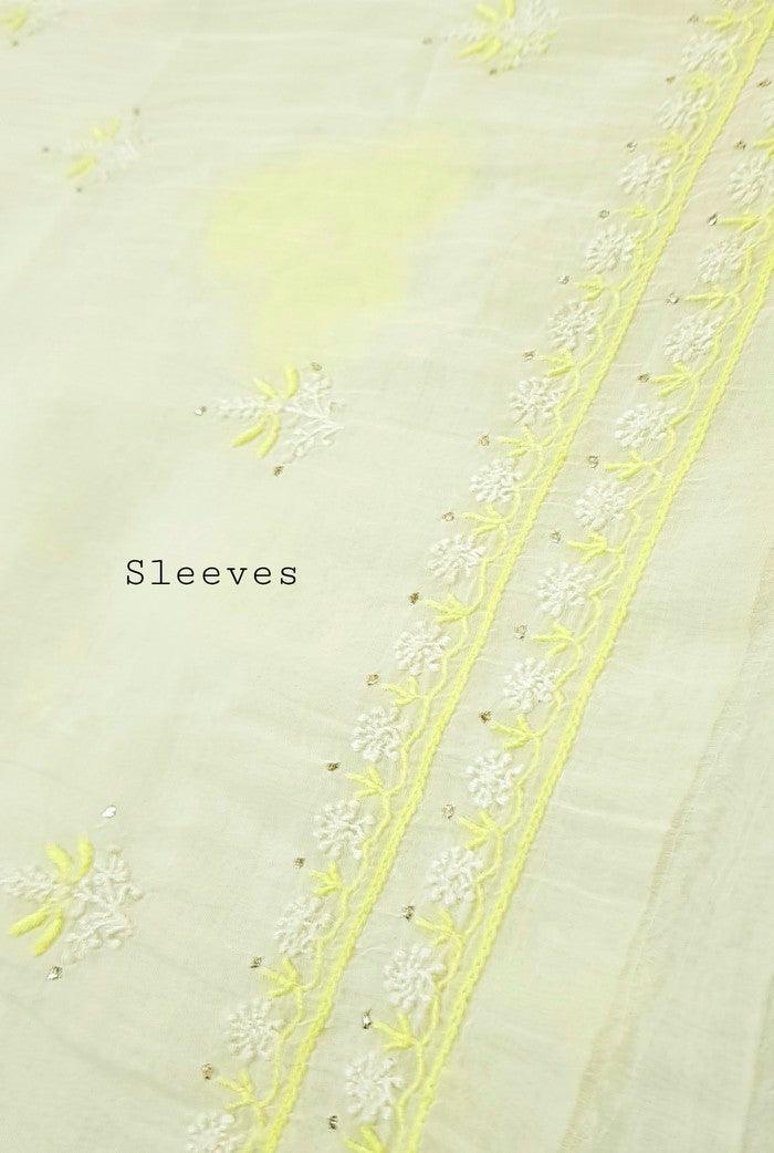 Chikankari Mul Chanderi Designer Suit - Adah Chikankari