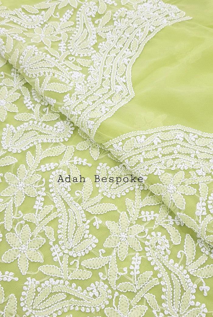 Chikankari Semi Georgette Suit ( 3 Piece ) - Adah Chikankari