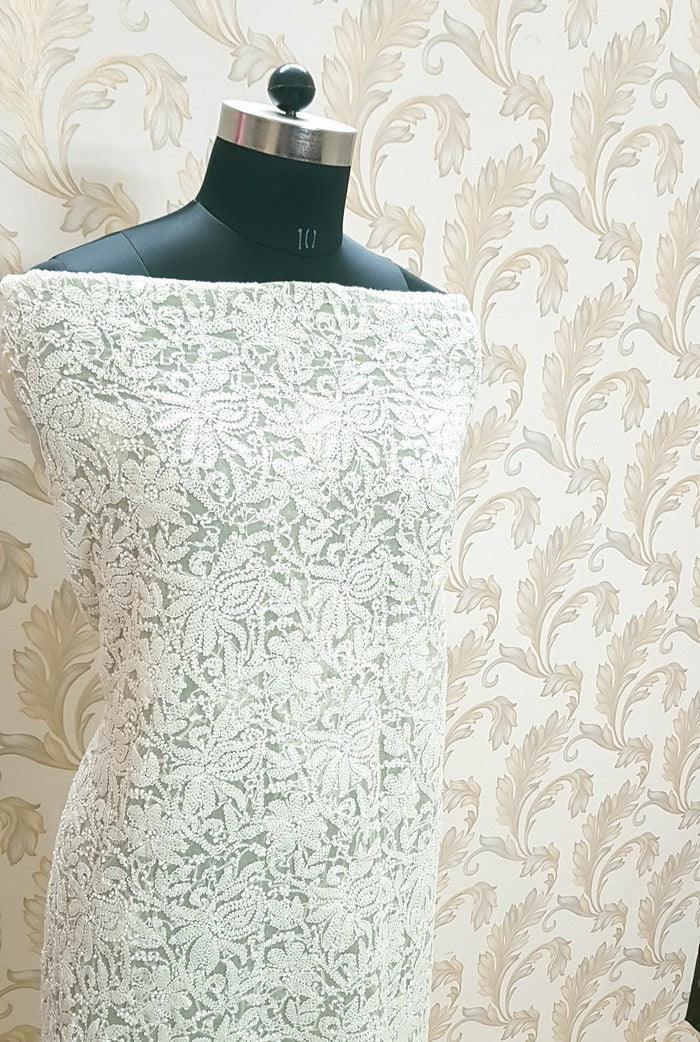 Chikankari Semi Georgette Suit ( 3 Piece ) - Adah Chikankari