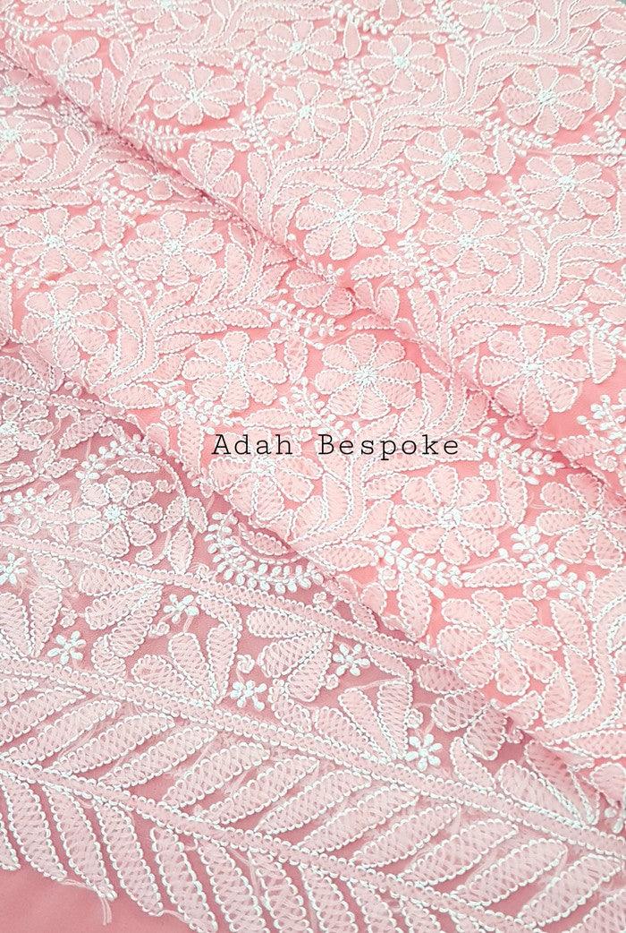 Chikankari Semi Georgette Suit ( 3 Piece ) - Adah Chikankari