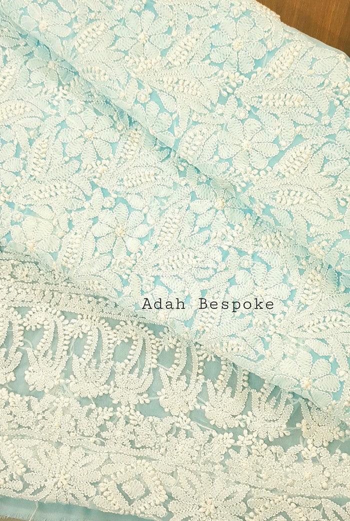 Chikankari Semi Georgette Suit ( 3 Piece ) - Adah Chikankari