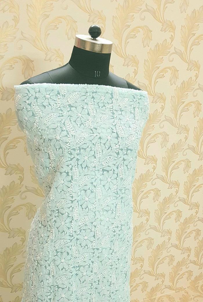 Chikankari Semi Georgette Suit ( 3 Piece ) - Adah Chikankari