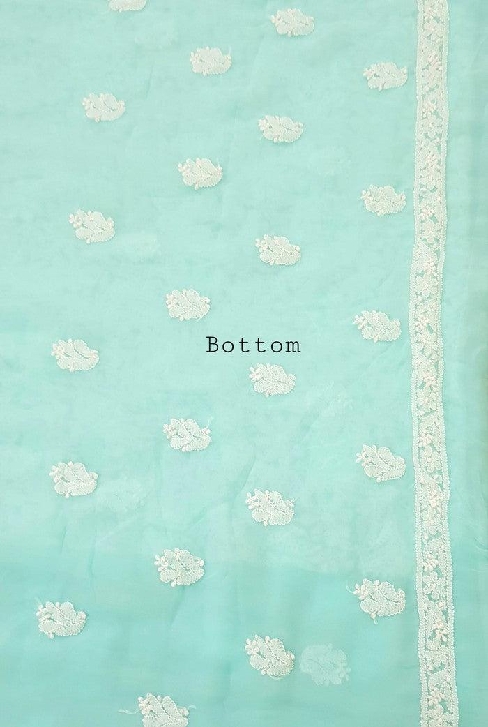 Chikankari Semi Georgette Suit ( 3 Piece ) - Adah Chikankari