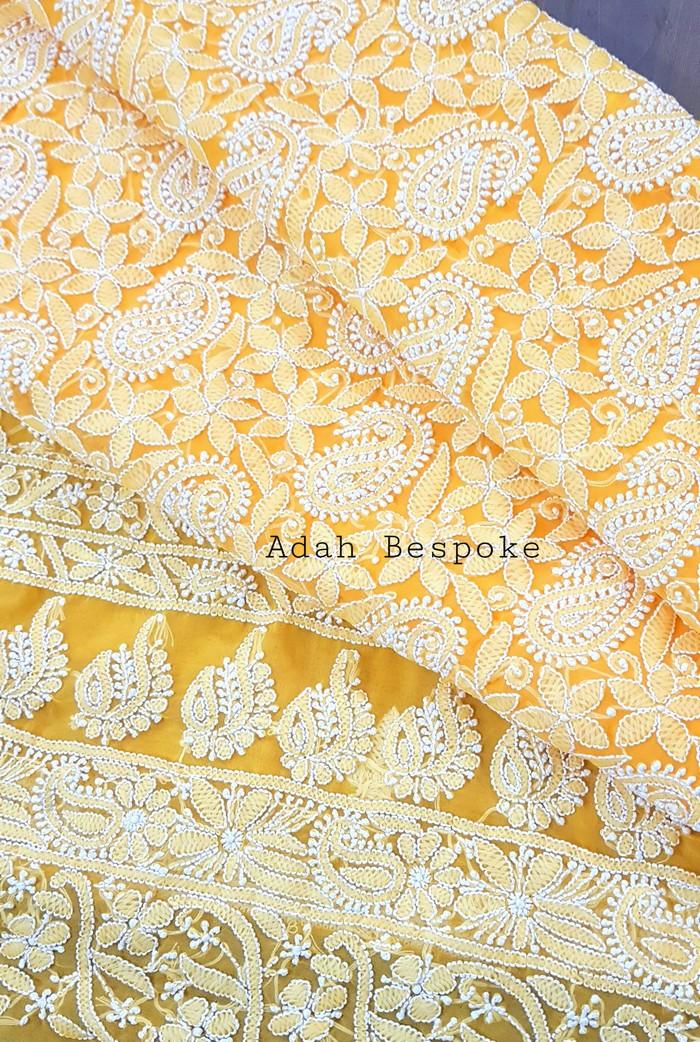 Chikankari Semi Georgette Suit ( 3 Piece ) - Adah Chikankari