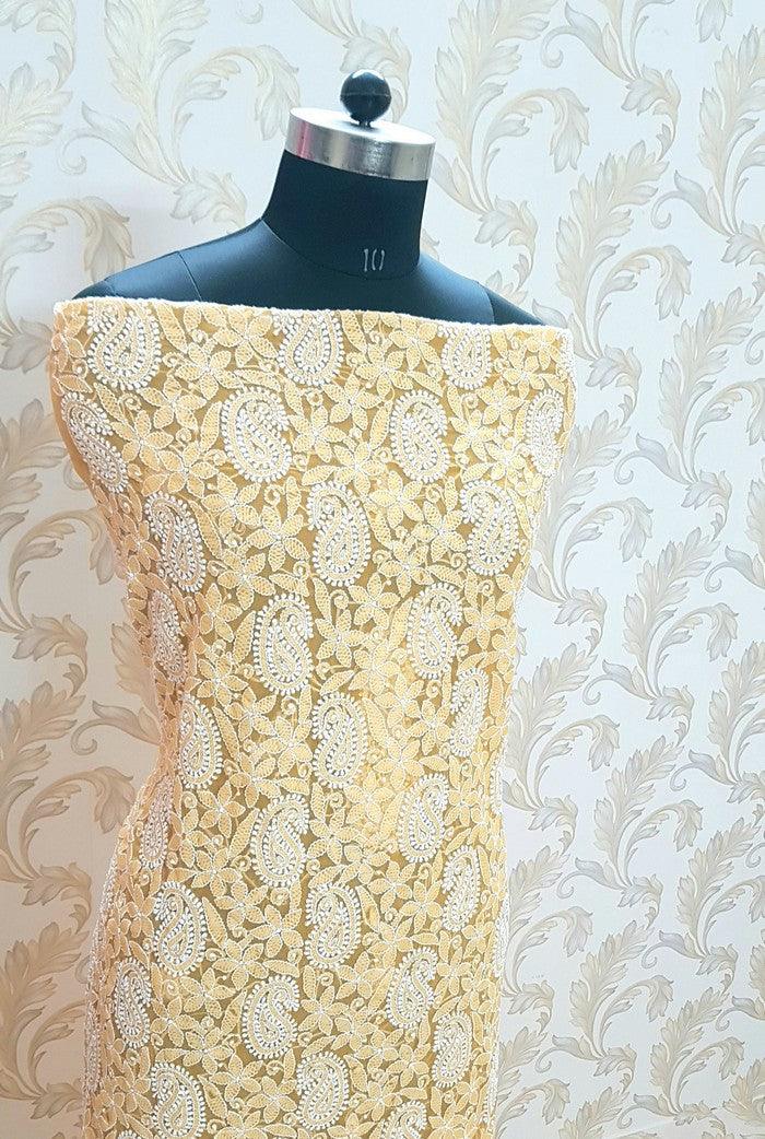 Chikankari Semi Georgette Suit ( 3 Piece ) - Adah Chikankari