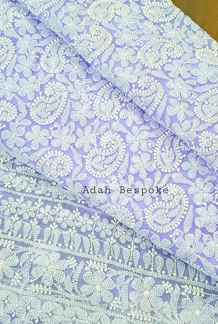 Chikankari Semi Georgette Suit ( 3 Piece ) - Adah Chikankari