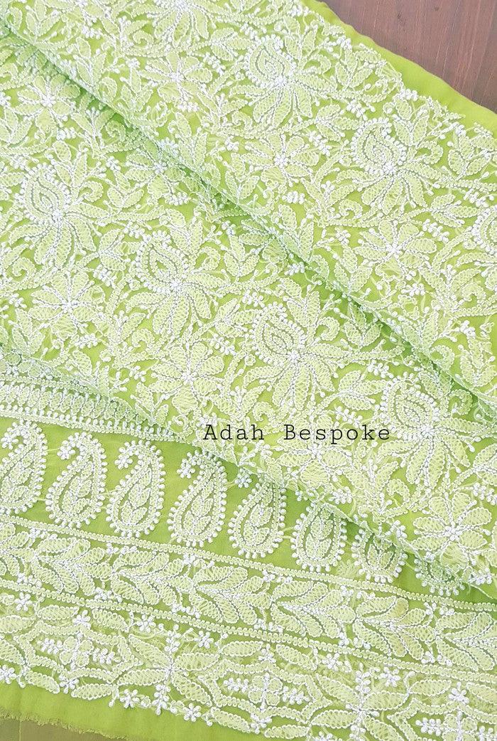 Chikankari Semi Georgette Suit ( 3 Piece ) - Adah Chikankari