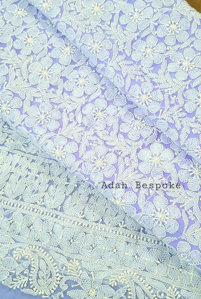 Chikankari Semi Georgette Suit ( 3 Piece ) - Adah Chikankari