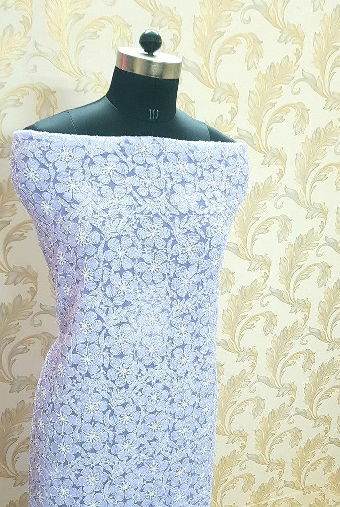 Chikankari Semi Georgette Suit ( 3 Piece ) - Adah Chikankari