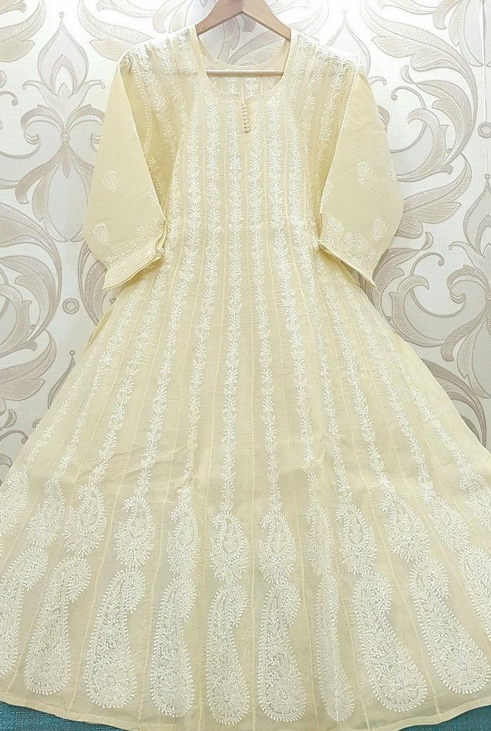 Chikankari Anarkali kurta