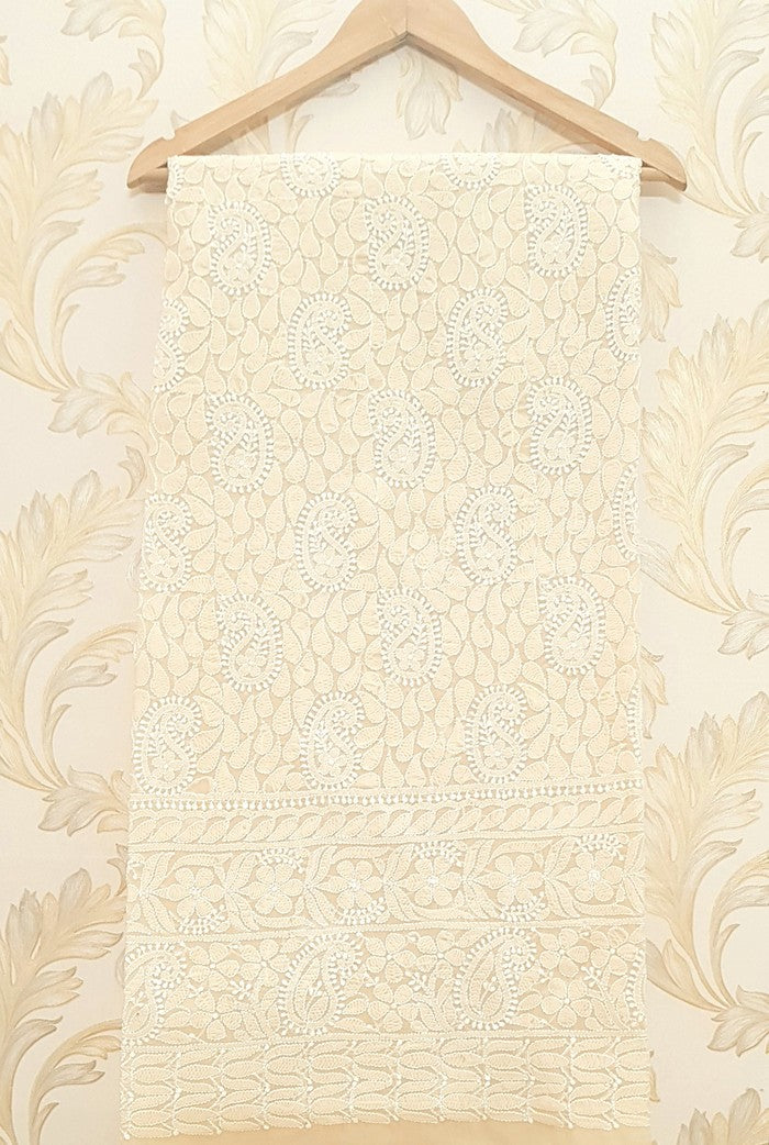 Chikankari Cotton Kurta ( Unstitched )
