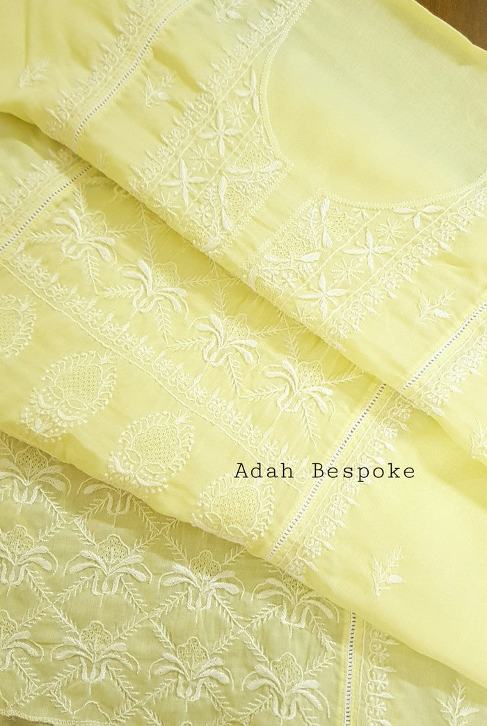 Chikankari Cotton Kurta ( Do Taar )