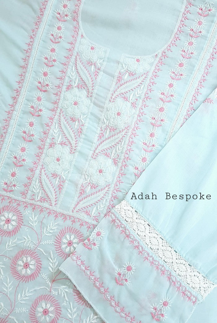 Chikankari Cotton Kurta ( Do Taar )