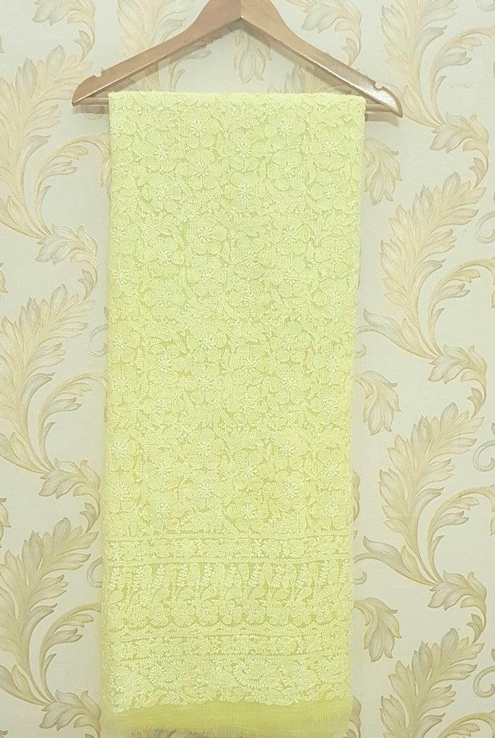 Kota Cotton Chikankari Kurta ( Unstitched )