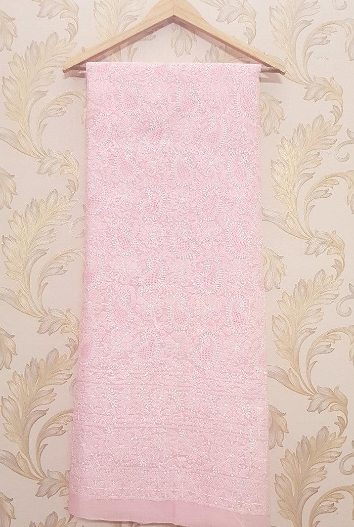 Chikankari Cotton Kurta ( Jaali ) - Adah Chikankari