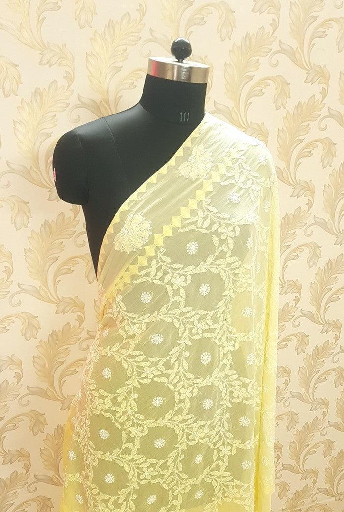 Chikankari Cotton Dupatta