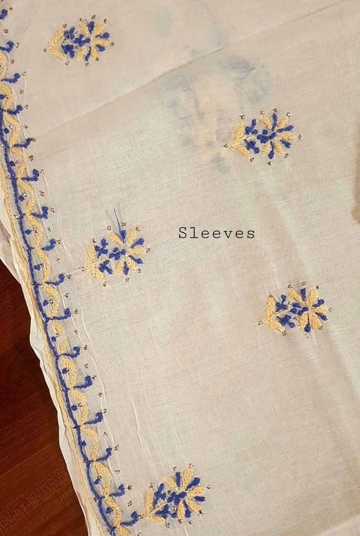 Chikankari Mulmul Chanderi Suit - Adah Chikankari