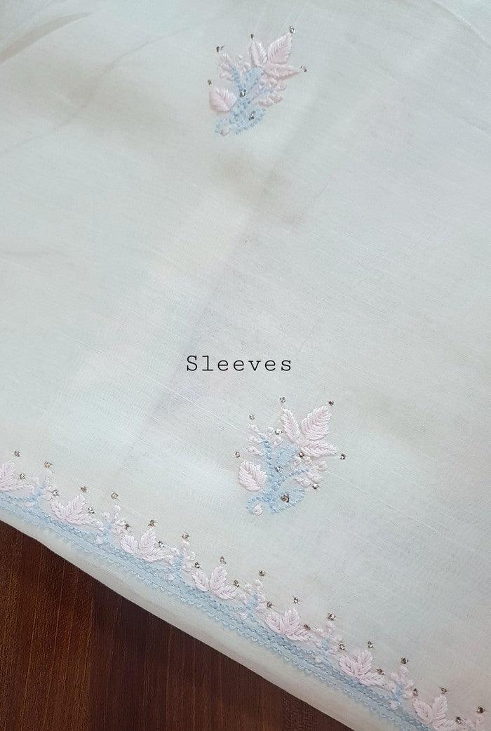 Chikankari Mul Chanderi Designer Suit - Adah Chikankari