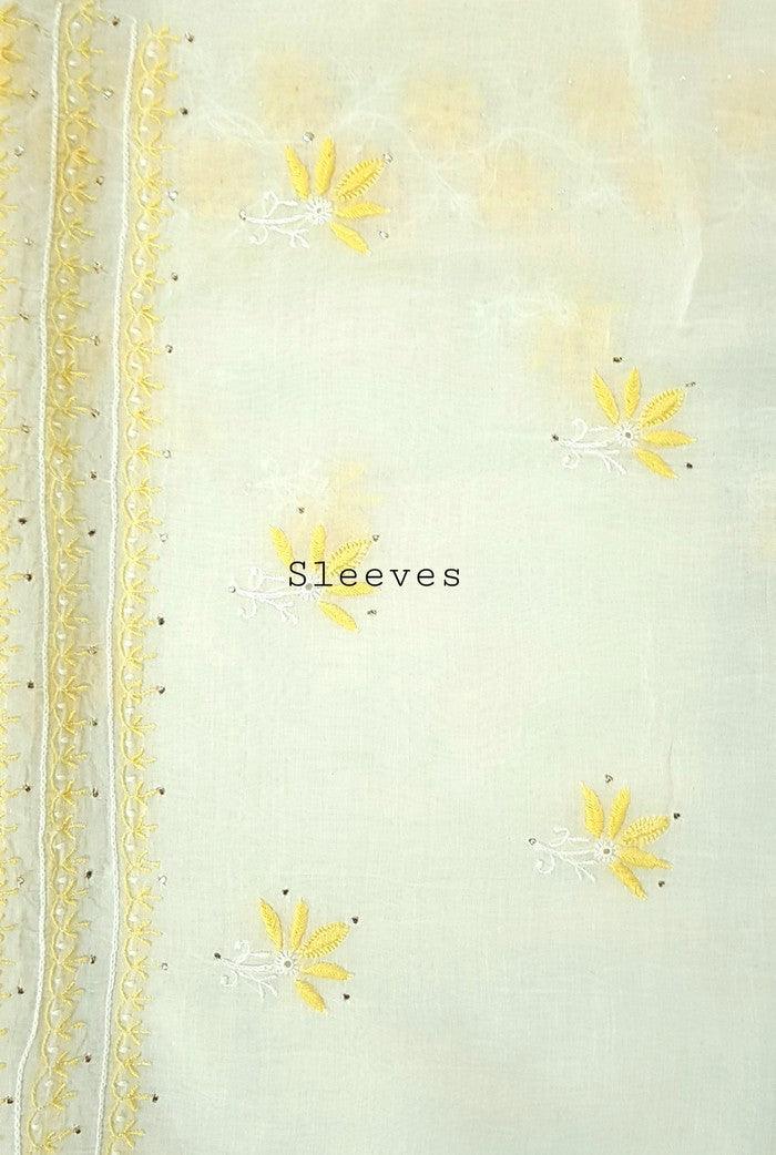 Chikankari Mul Chanderi Designer Suit - Adah Chikankari