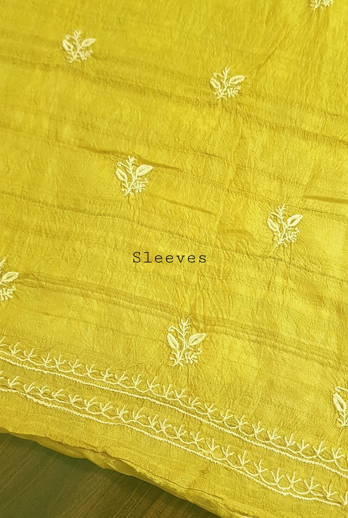 Chikankari Khadi Silk Set ( Do Taar )