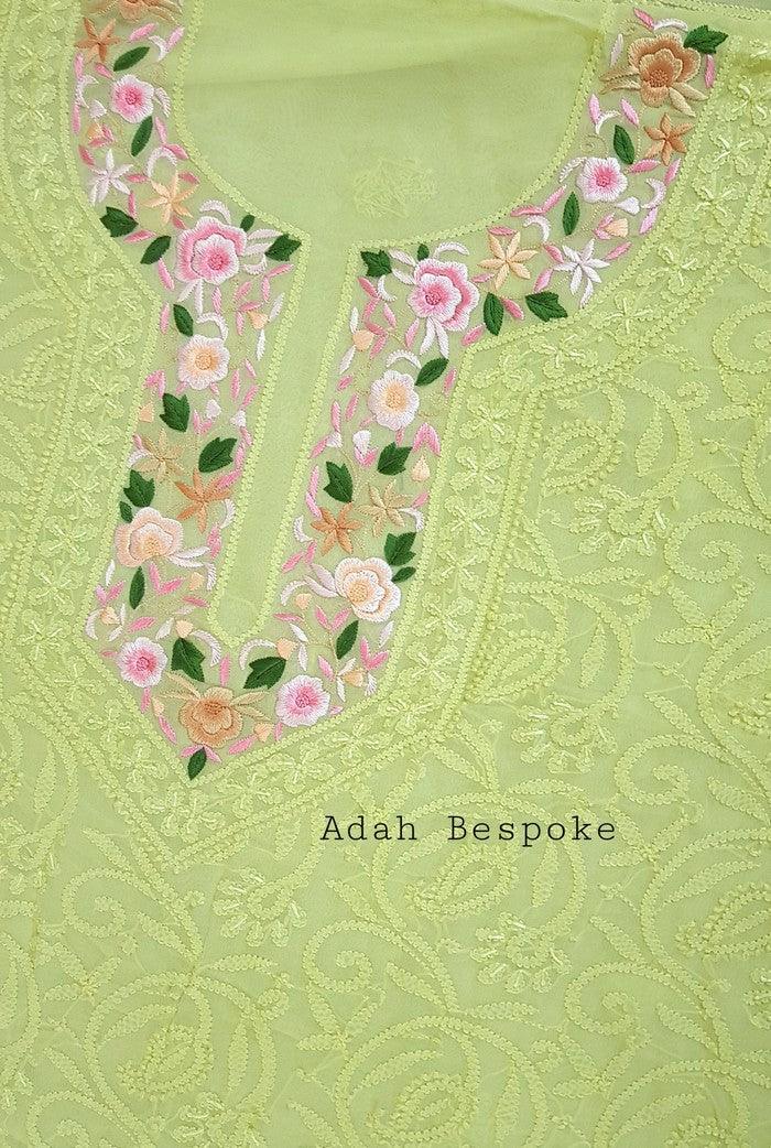 Chikankari Georgette Suit ( Parsi Work )
