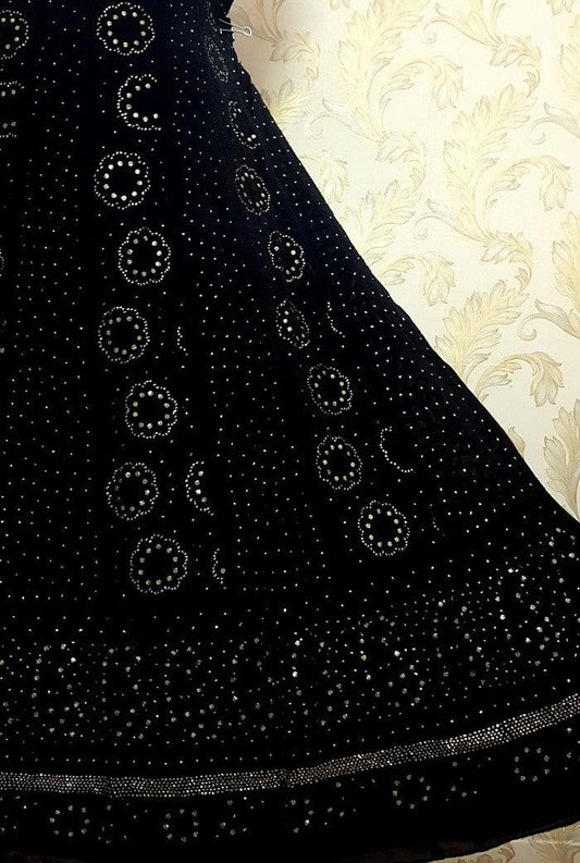 Chikankari Pure Georgette Anarkali ( Semi Stitched ) - Adah Chikankari
