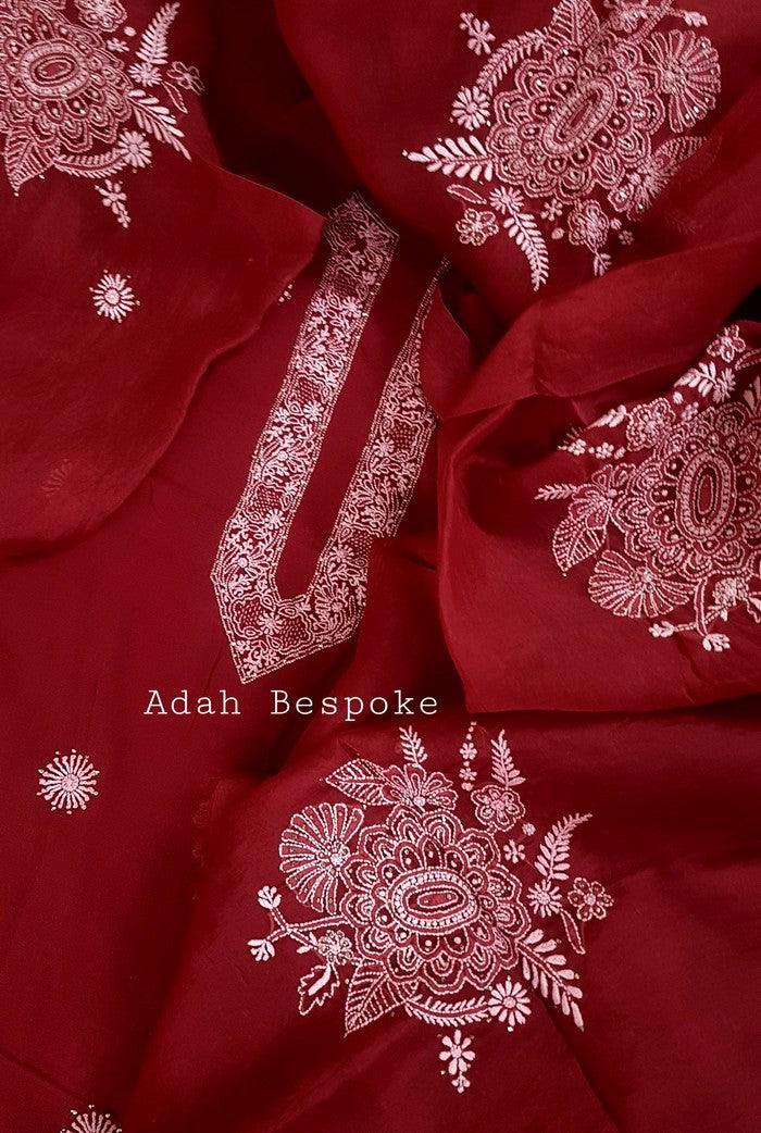 Chikankari Pure Georgette Suit ( Fine Work ) - Adah Chikankari