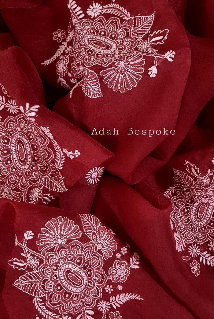 Chikankari Pure Georgette Suit ( Fine Work ) - Adah Chikankari