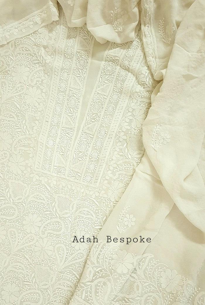Chikankari Pure Georgette Suit ( Ek & Do Taar )