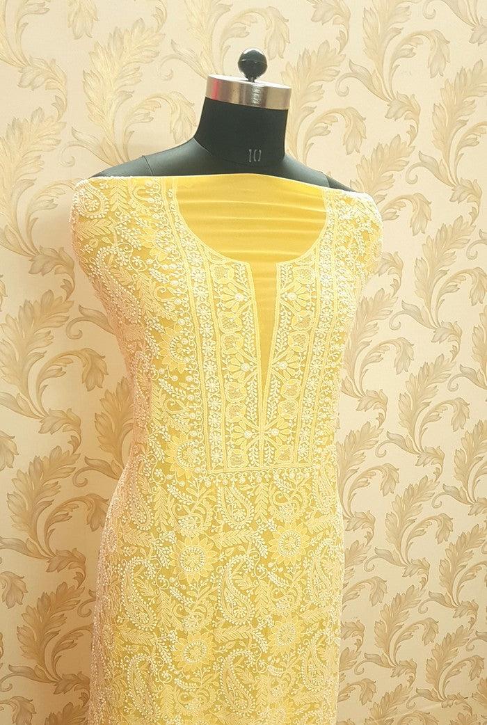 Chikankari Pure Georgette Suit ( Do Taar )