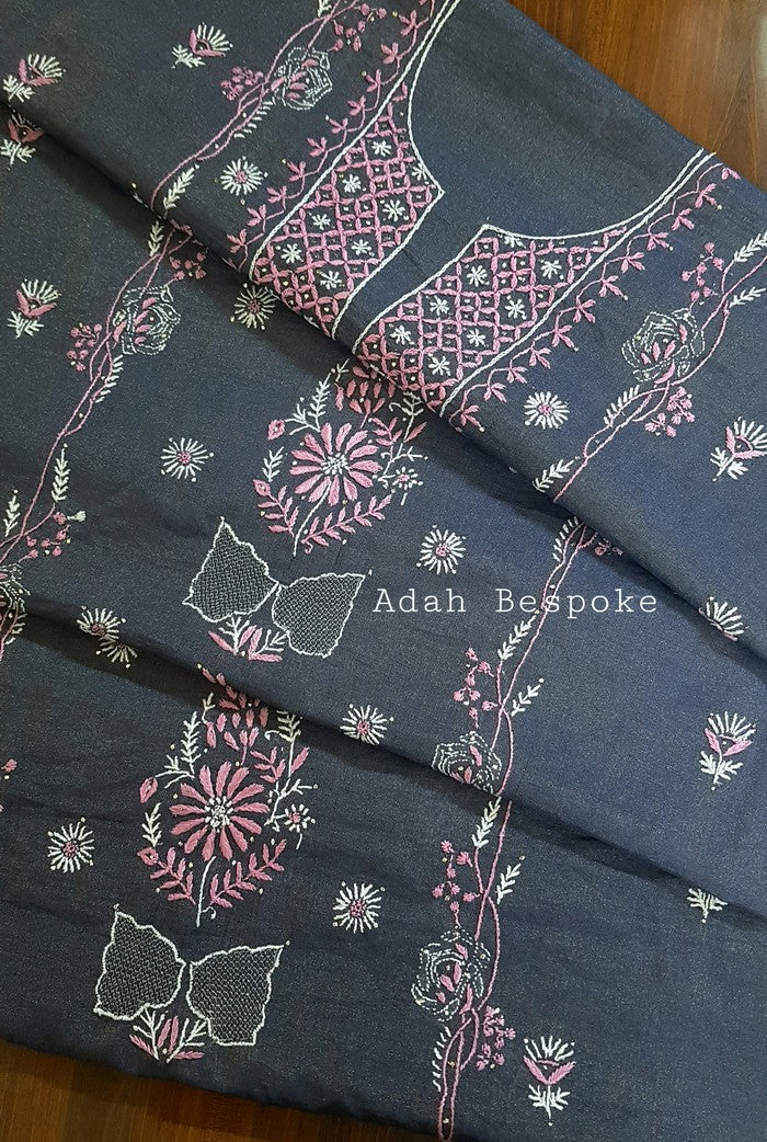 Tissue Silk Designer Suit ( Kurta & Dupatta )
