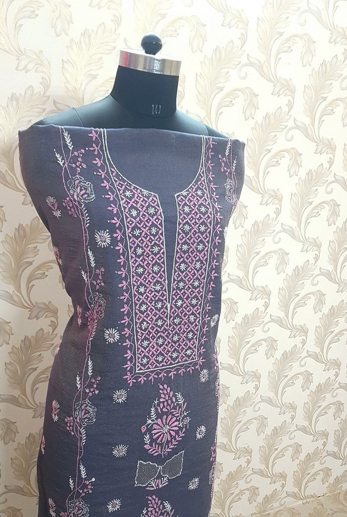Tissue Silk Designer Suit ( Kurta & Dupatta )