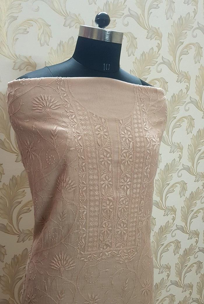 Chikankari Maheshwari Cotton Set - Adah Chikankari
