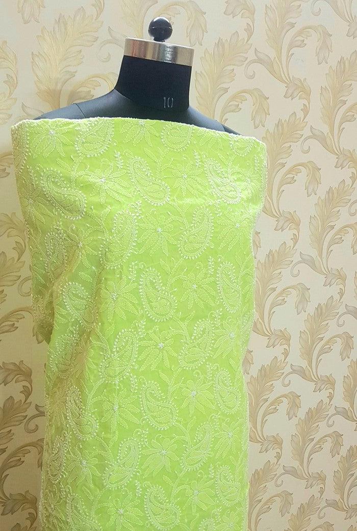 Chikankari Cotton Suit ( 3 Piece ) - Adah Chikankari