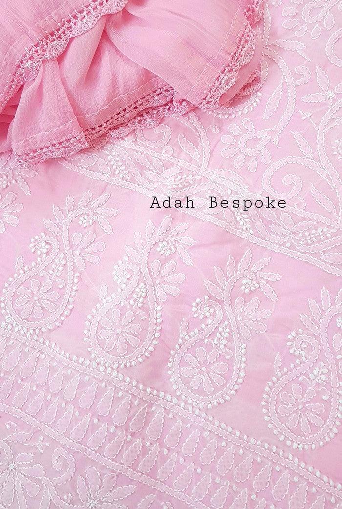 Chikankari Cotton Suit ( 3 Piece ) - Adah Chikankari