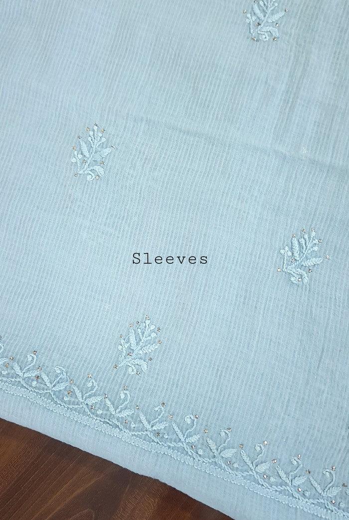 Chikankari Maheshwari Cotton Set - Adah Chikankari