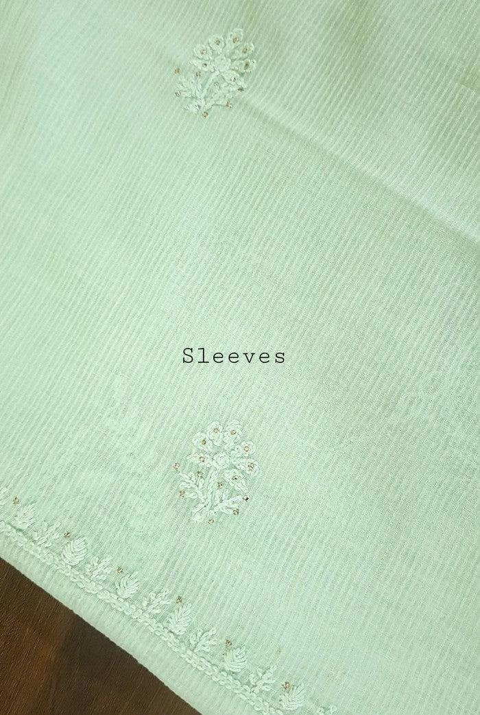 Chikankari Maheshwari Cotton Set - Adah Chikankari