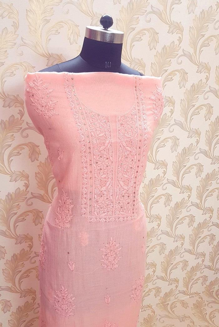 Chikankari Maheshwari Cotton Set - Adah Chikankari