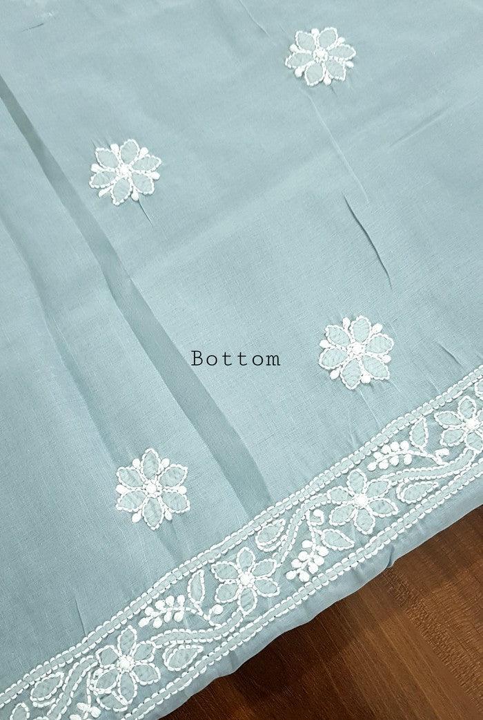 Chikankari Cotton Suit ( Cotton Dupatta ) - Adah Chikankari